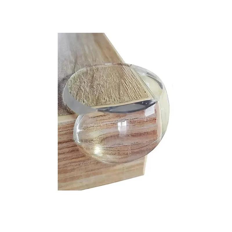 Protection d'angle de table en silicone pour la sécurité des bébés, protection transparente des bord