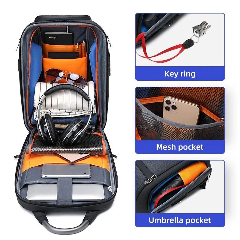 WIERSOON sacs à dos réglables hommes nouveau Anti-vol femmes sacs à bandoulière imperméables USB cha