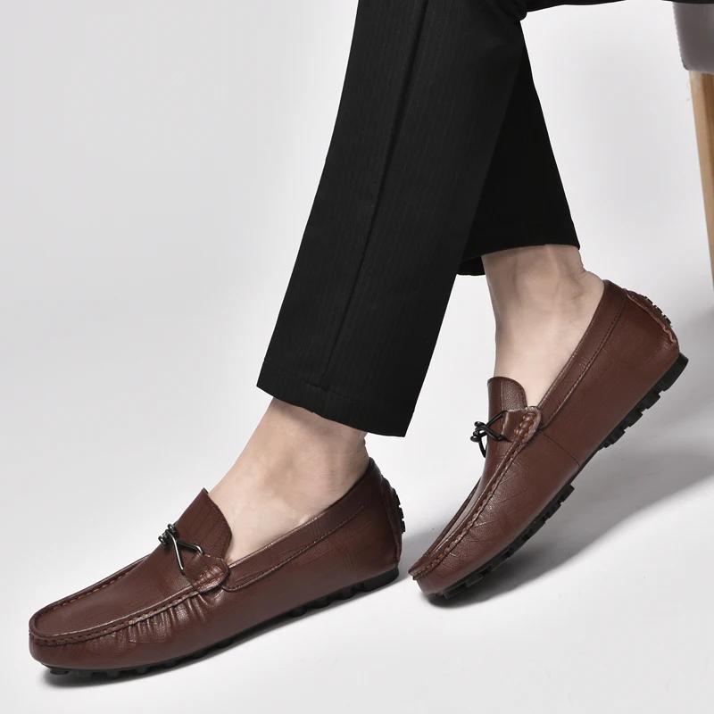 Mocassins en Cuir PU pour Homme, Chaussures d'Affaires, artificiel évateur, Épais, Recommande d'AugW