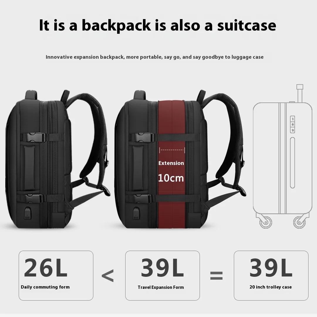 Mark Ryden 17 pouces sac à dos pour ordinateur portable imperméable homme sac USB recharge multicouc