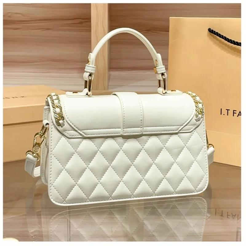 Sac à main de marque pour femmes, nouvelle chaîne tendance, Texture Premium, sac à bandoulière avec 