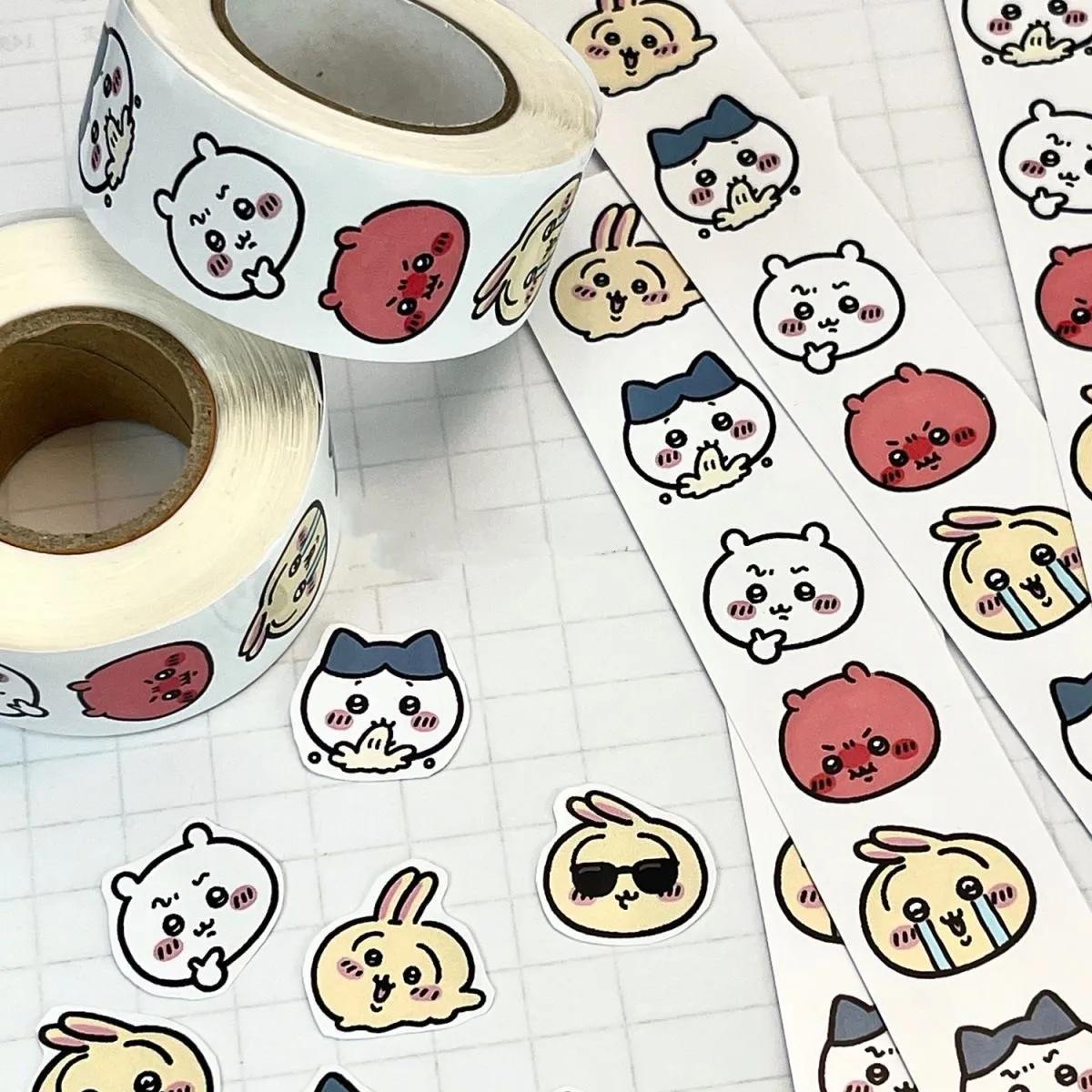 Chiikawa dessin animé rouleau autocollants Hachiware Usagi autocollants haute apparence décoration m