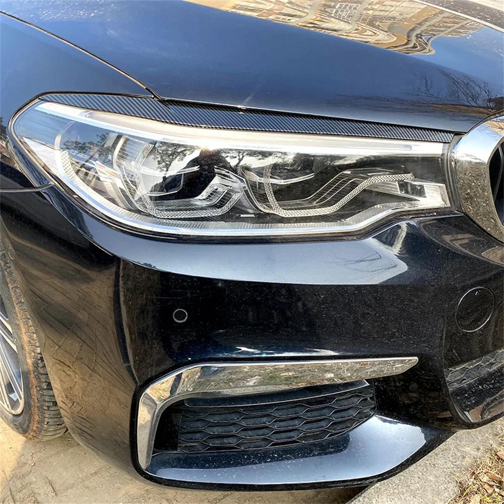 2 pièces ABS brillant phare mauvais sourcils paupières pour BMW G30 G31 F90 5 série 520d 525i 530i 5
