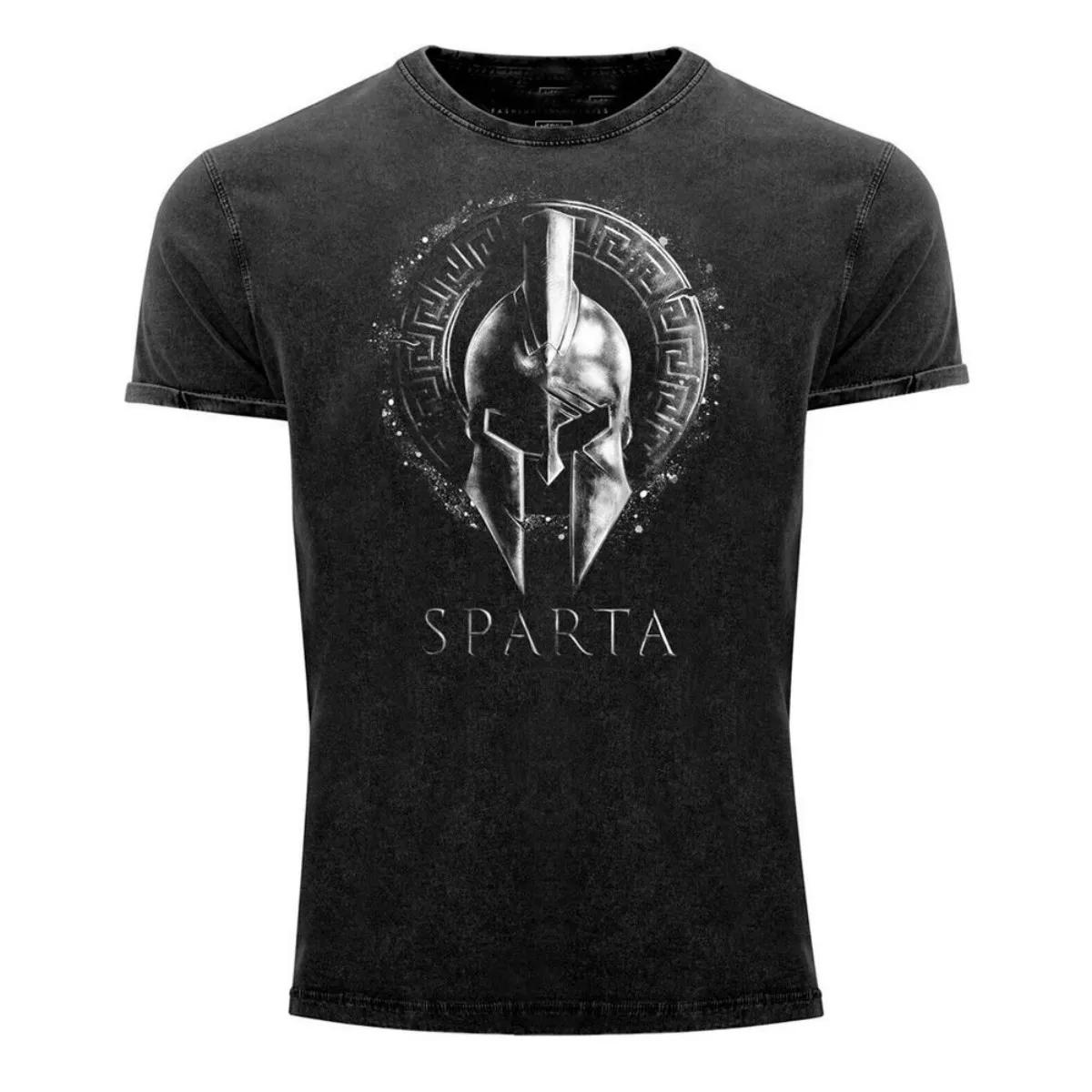 T-shirt col rond confortable et respirant pour hommes, motif imprimé Spartan Warrior, adapté aux vêt