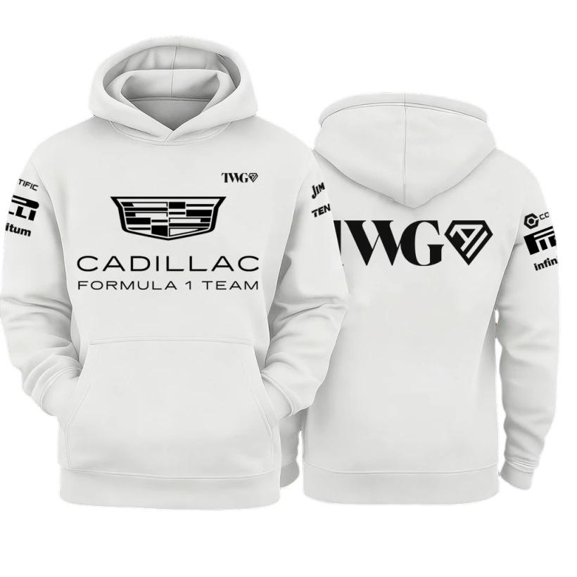 Nouveau Hoodie Tendance 2026 Cadillac Racing Team, Style Urbain, Manches Longues, Confortable, Décon