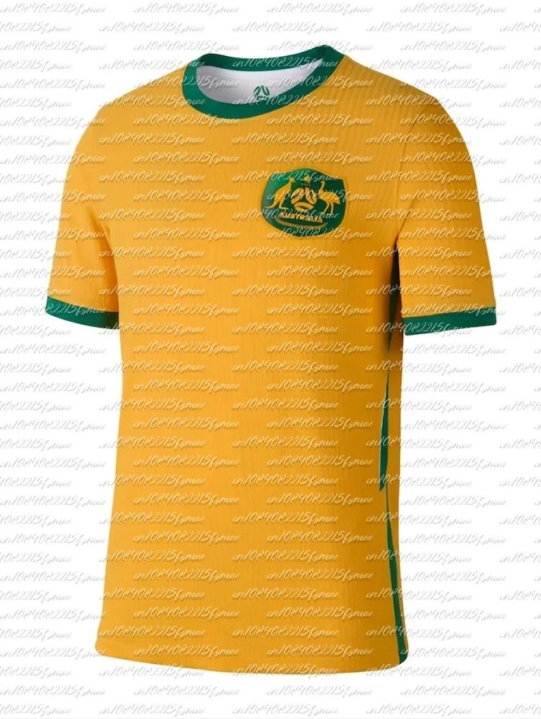 T-shirt de football Australie 2026 respirant à manches courtes col rond, maillot d'entraînement d'ét