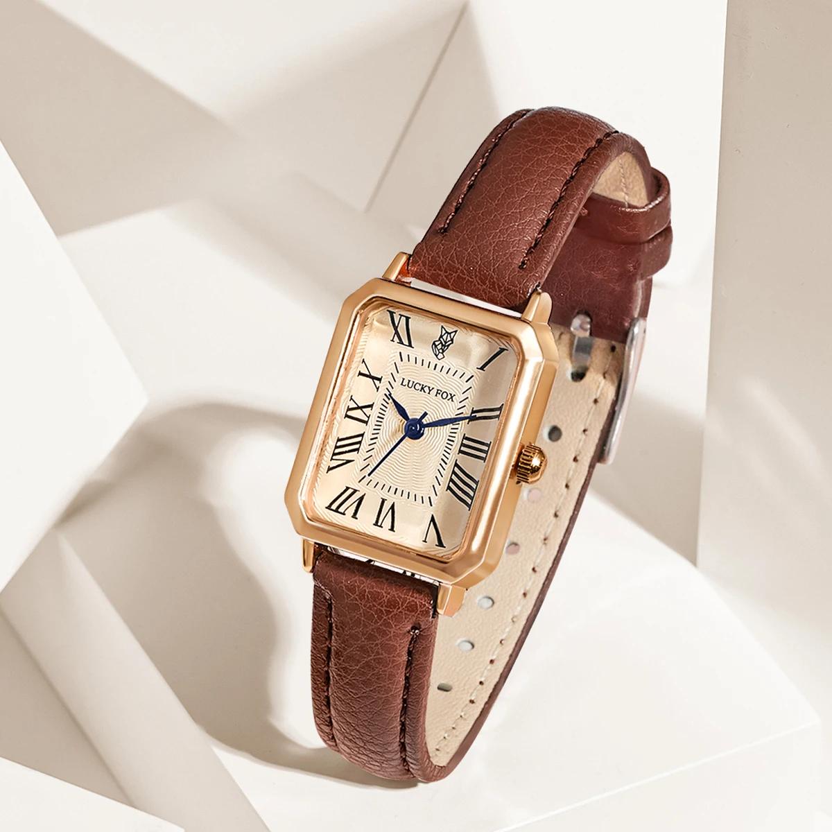 LUCKY FOX 2 pièces coffret cadeau de luxe léger montre Bracelet Simple et à la mode montre à Quartz 