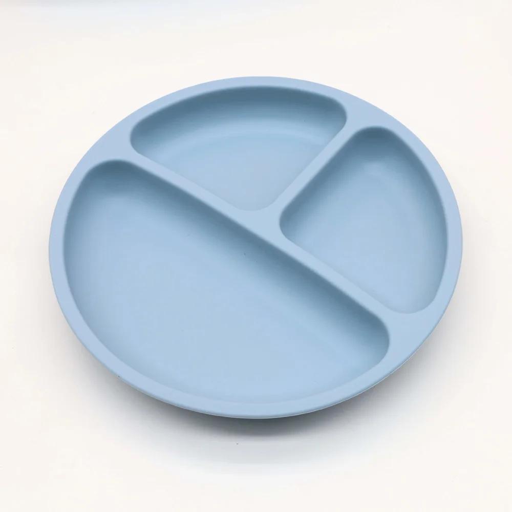 Ensemble de vaisselle en silicone pour bébé, bavoir, assiette à manger, bol avec ventouse, tasse d'e