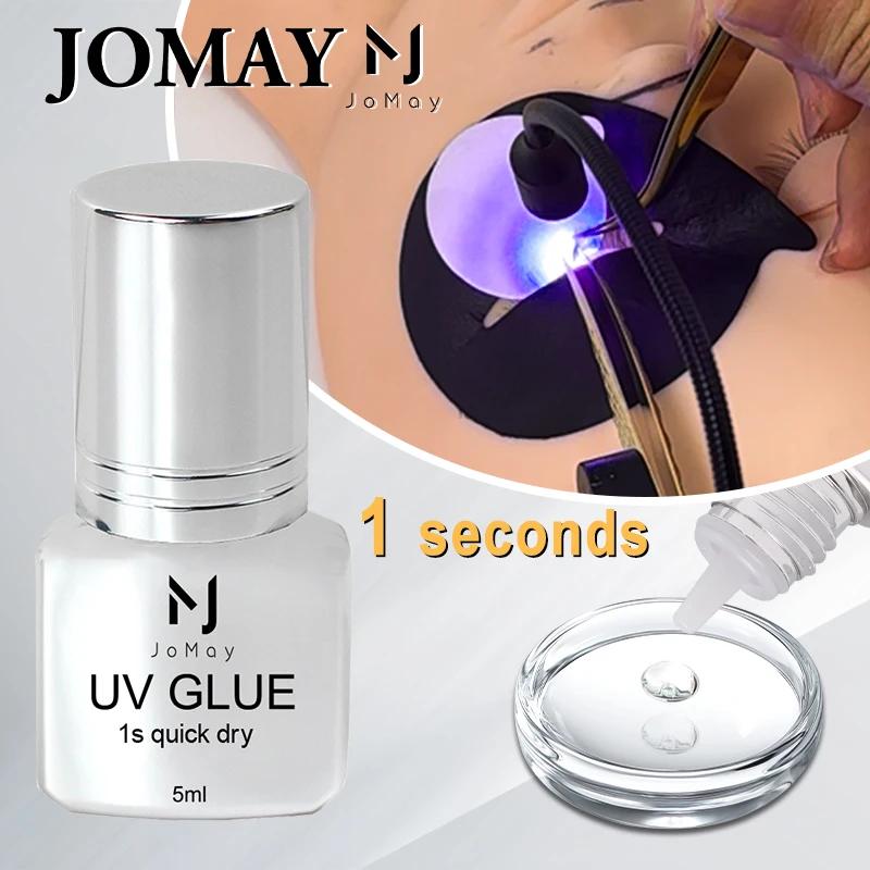 JOMAY 5ml cils adhésif 1s pour colle UV rétention longue durée 75 jours avec lampe UV colle pour Ext