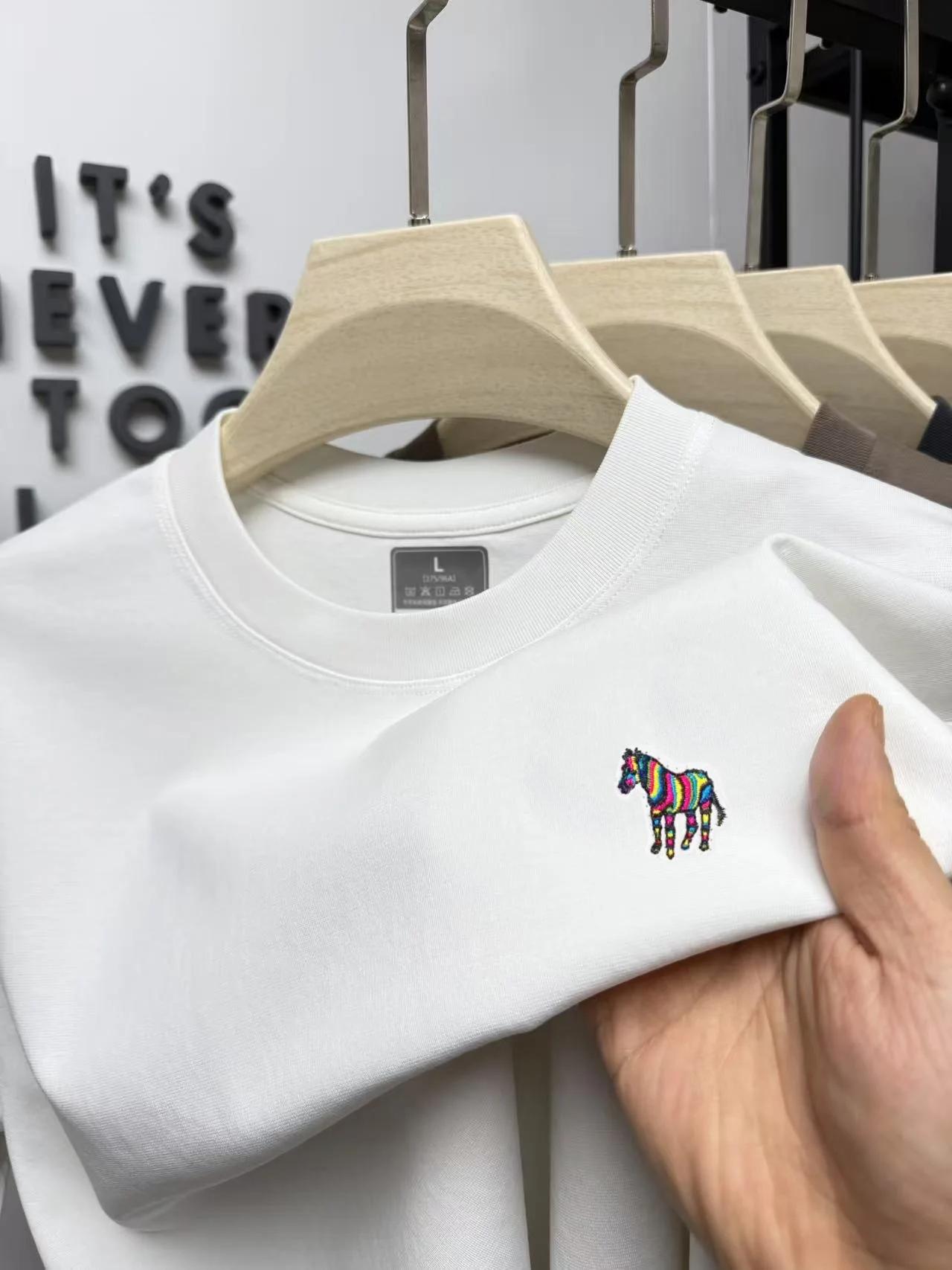 Polo de golf décontracté pour homme, nouvelle collection de la marque de luxe Paul, couleur poney, b