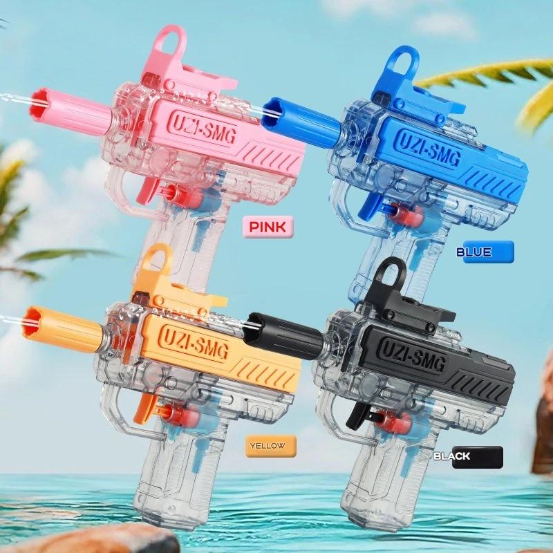 Pistolet à eau UZI d'été, pistolet non électrique, haute pression, tir entièrement automatique, joue