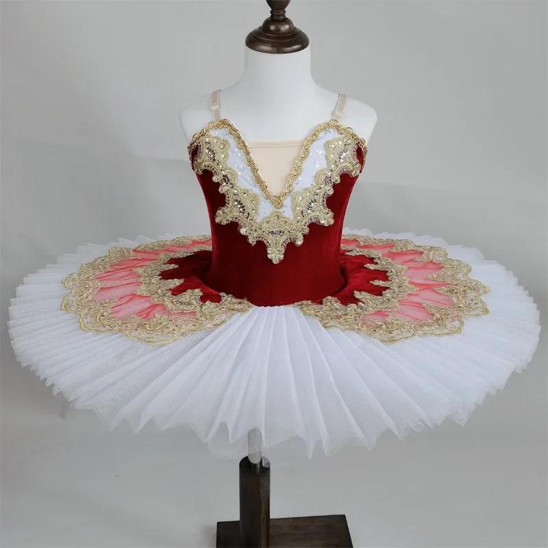 Robe tutu de ballet rêveuse pour spectacles sur scène, robes de princesse pour filles, costumes de d