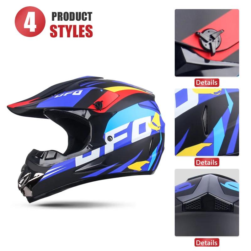 UCHOOSE casque De Moto requin Motocross casque tout-terrain enfants Moto accessoires De vélo ATV Cap
