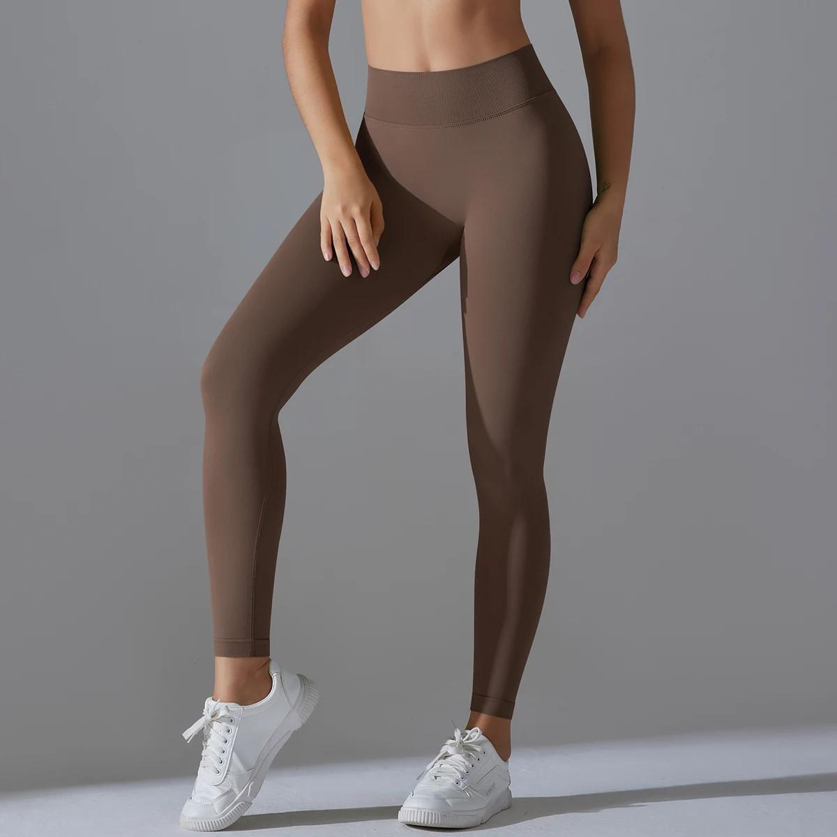 Leggings de Yoga Leggings de gymnastique sans couture femmes pantalons de Yoga Sexy taille haute but