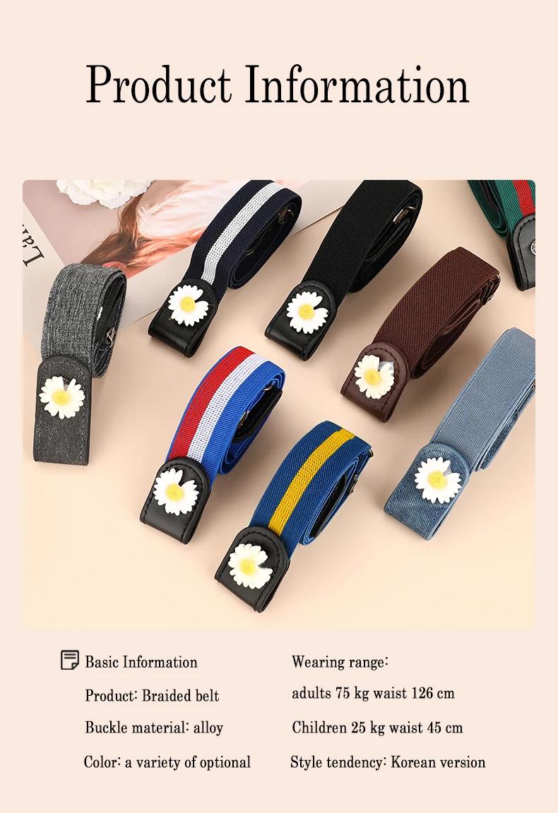 Ceintures pour femmes sans boucle taille jean pantalon sans boucle extensible taille élastique femme