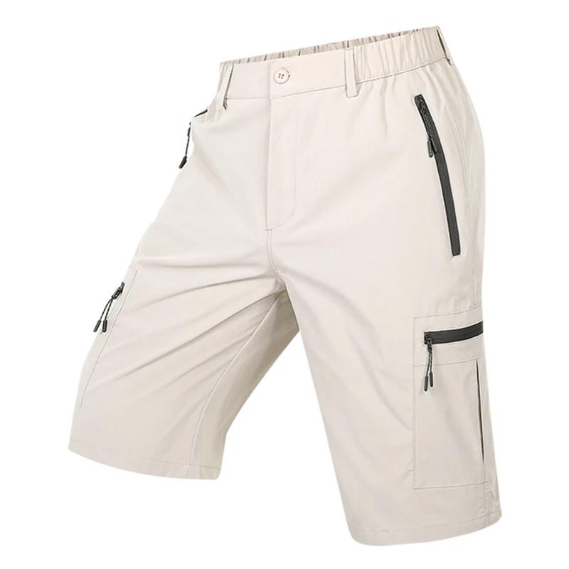 Shorts cargo d'été à séchage rapide pour hommes, shorts de travail légers multi-poches, imperméables