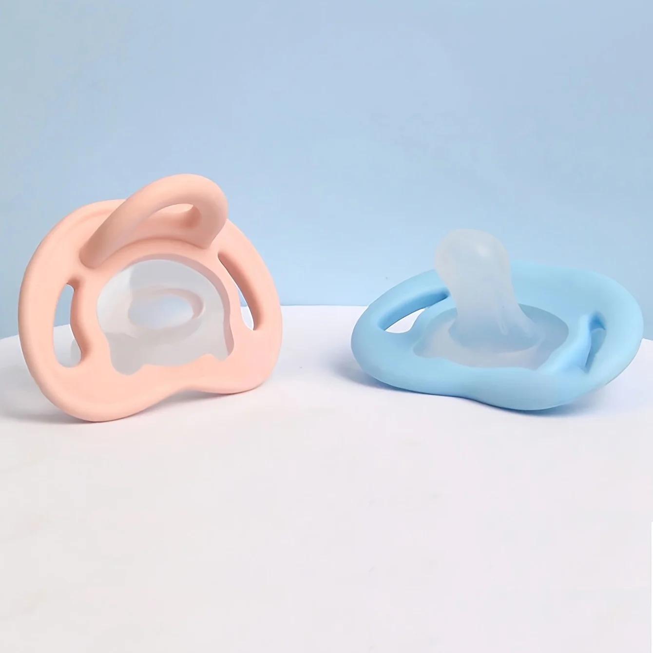 Sucette pour bébé en Silicone doux au toucher avec tétine pour le pouce, sucette pour nouveau-né, ca