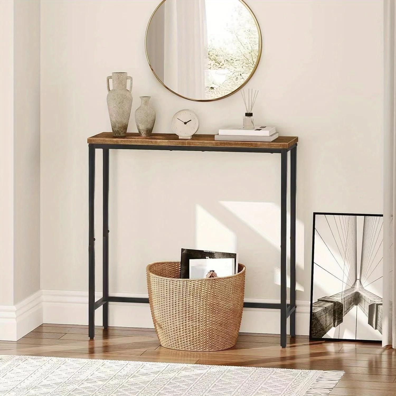 Table console - Table d'entrée moderne industrielle, salon, bureau - Table console pour entrée/salon