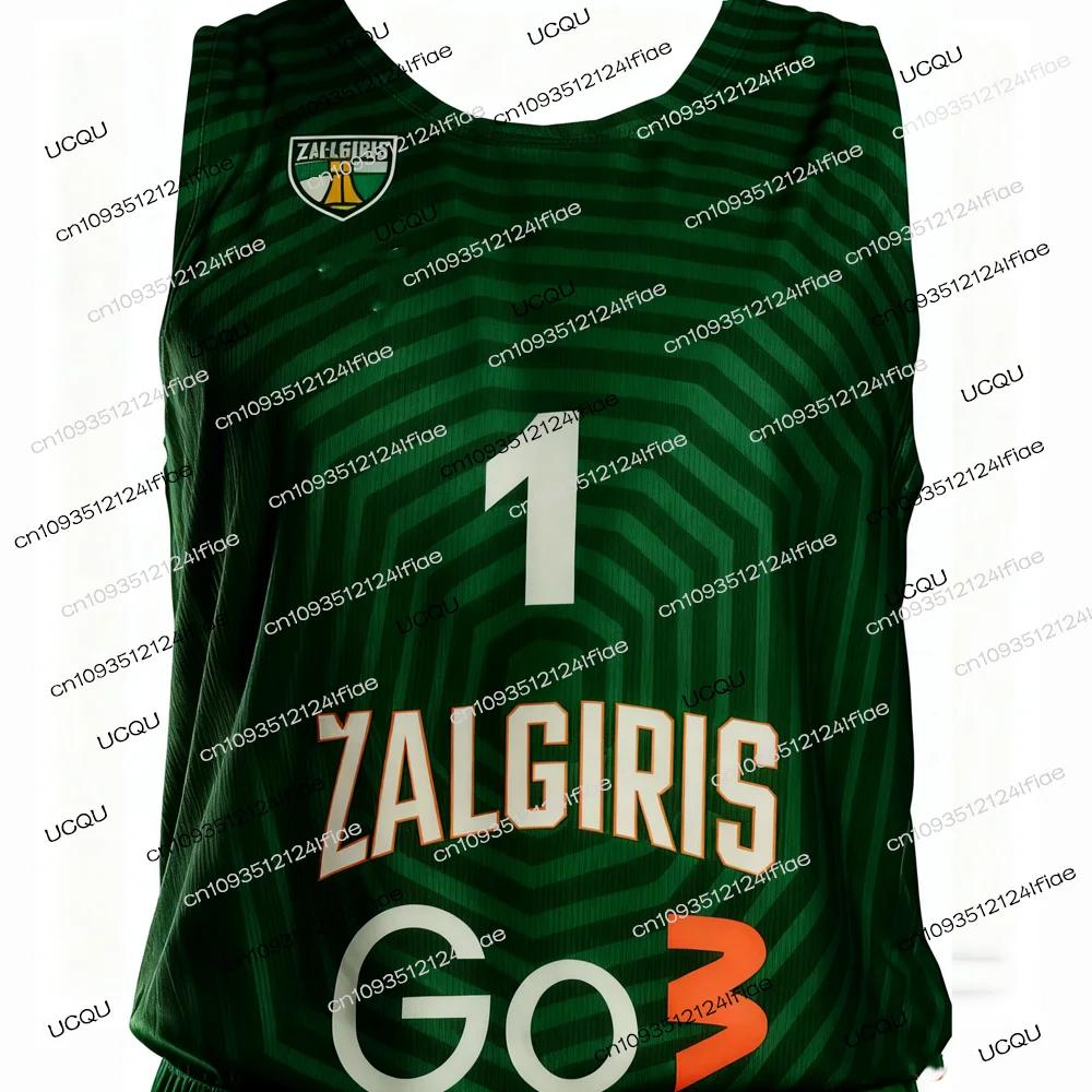 Maillot de basket-ball de compétition européenne Zalgiris Kaunas 2026 - Kit de maillot de basket-bal