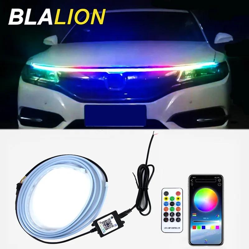 SEAMETAL12V Led feux de capot de voiture bande de phare Flexible lampes d'ambiance multicolores feux