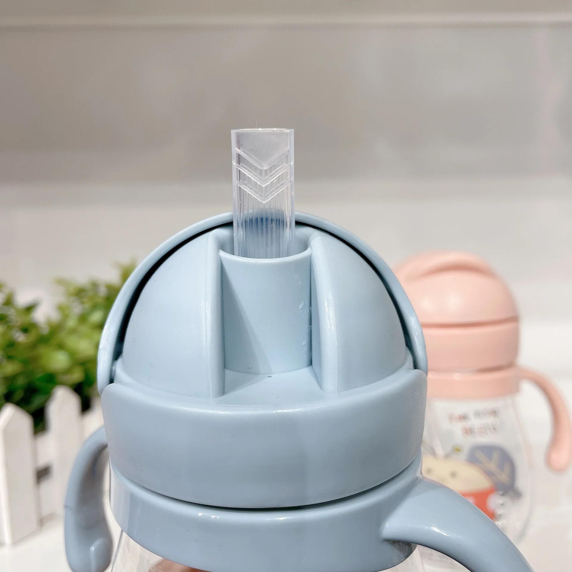 Tasse d'eau en paille pour bébé, mignonne, Anti-étouffement, pour enfants de la maternelle, avec bou