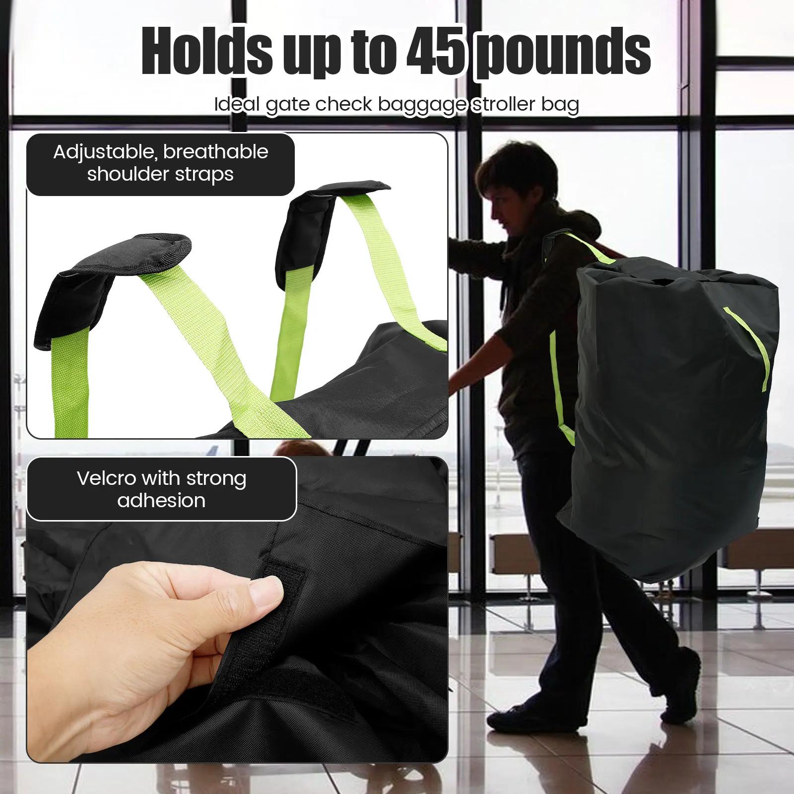 Grand sac de couverture poussette 420D Oxford étanche - Sac rangement voyage avec sangle réglable