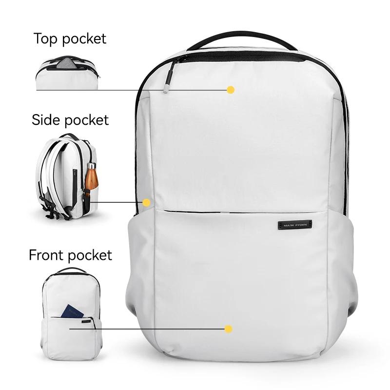 Sac à dos léger multi-poches pour ordinateur portable MARK RYDEN, sac d'affaires 15,6 pouces
