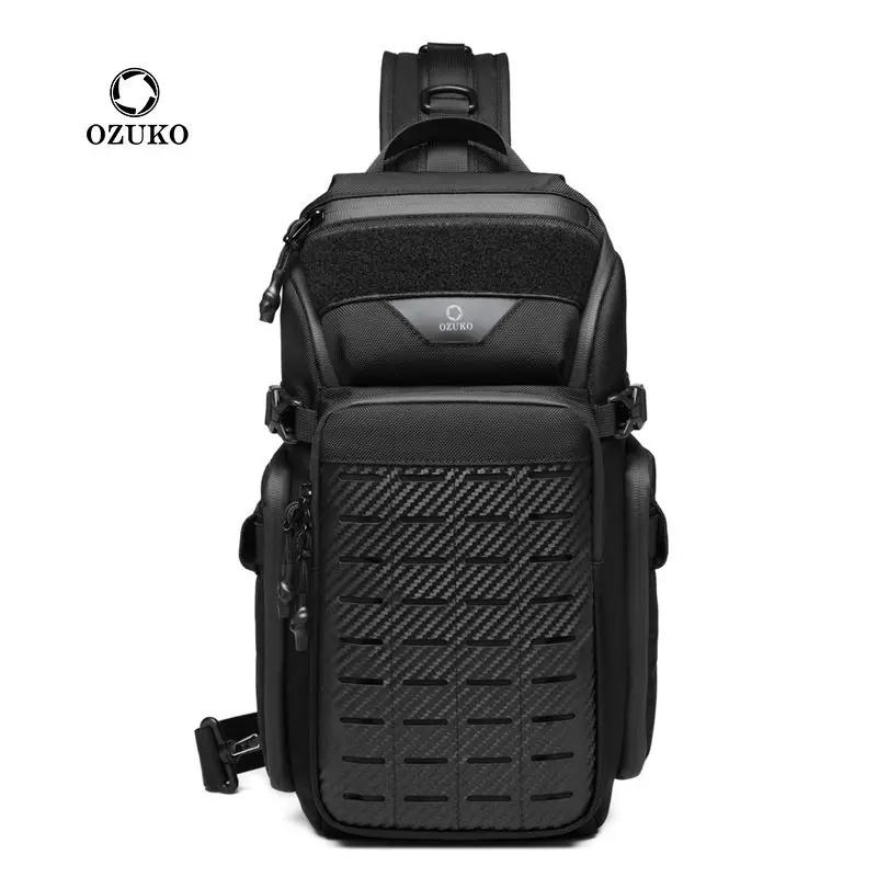 OZUKO Flex sac hommes Sports de plein air tactique bandoulière sacs à bandoulière mâle étanche voyag