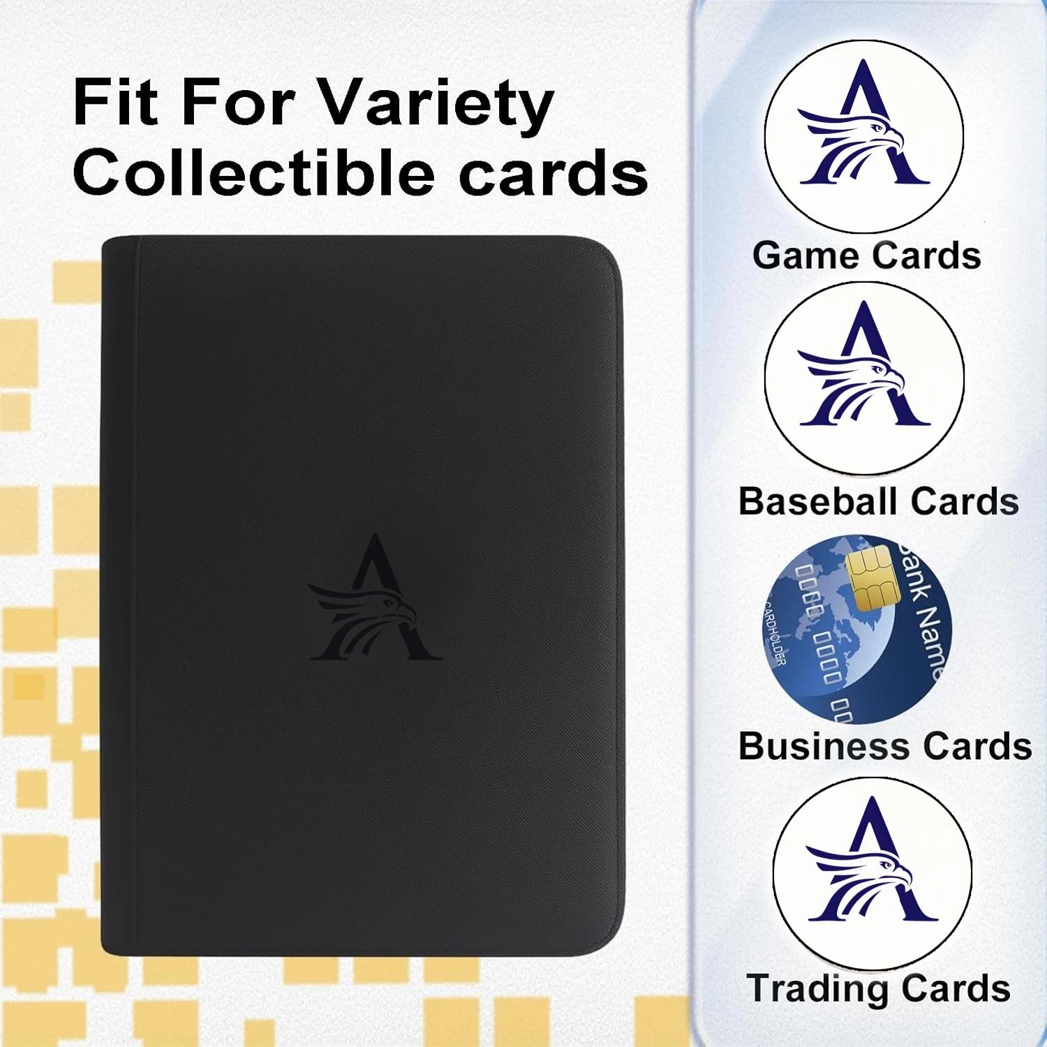 Classeur de cartes à collectionner premium à 9 pochettes, classeur de collection en PU à 720 pochett