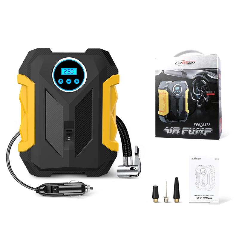 CARSUN Portable Automobile compresseur d'air numérique pompe de gonflage des pneus lampe à LED pompe