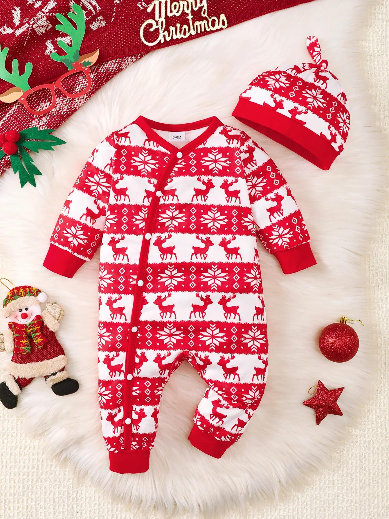 Barboteuse d'hiver pour nouveau-né garçon, imprimé ours, manches longues, boutonnée sur le devant, u