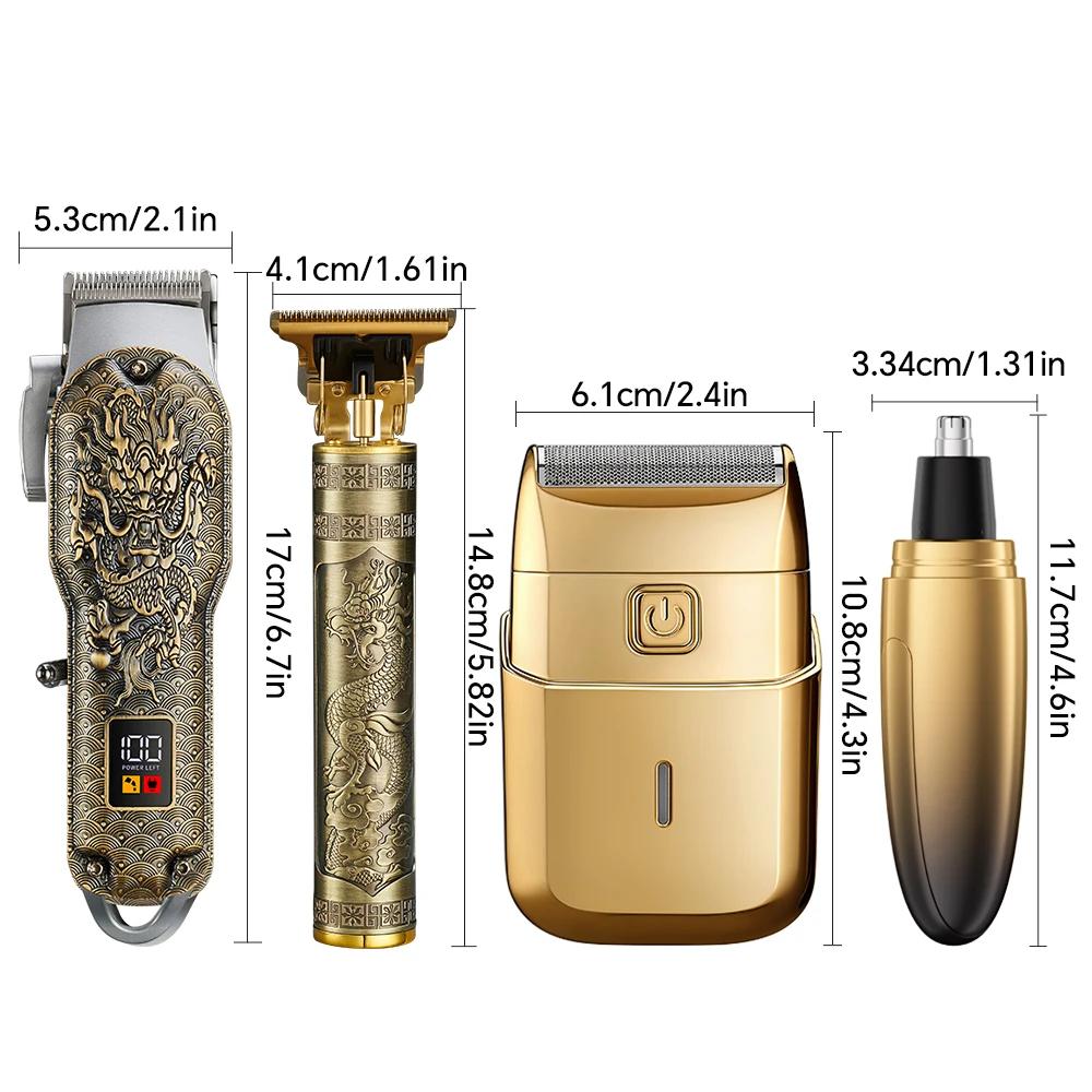 Kit de beauté électrique USB quatre en un, tondeuse à cheveux, tondeuse à barbe, tondeuse électrique