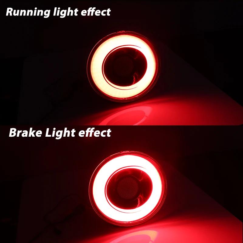 4 pièces complet LED Halo Vette feu arrière ensembles pour 2005-2013 Chevrolet Corvette C6 feu stop 