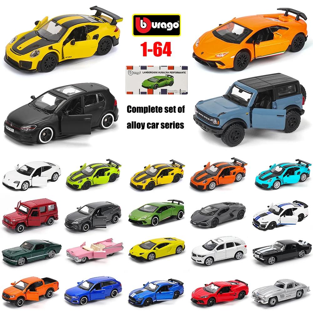 Bburago 1:64 golf Porsche 911 Shelby Raventon Mustang Lamborghini Collection série voiture moulée so