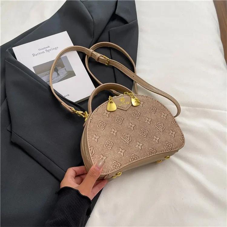 Sac à bandoulière rétro imprimé pour femme – Sac à main de haute qualité, décontracté, polyvalent, a