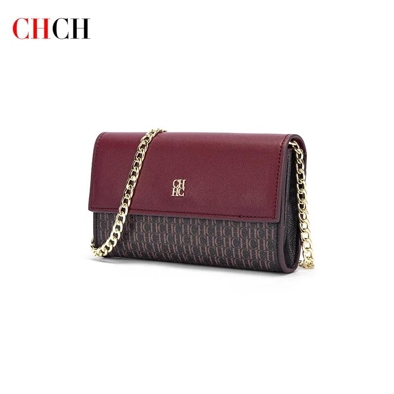 CHCH sac à bandoulière pour femme nouveau sac à chaîne à rabat magnétique marron petit sac carré por