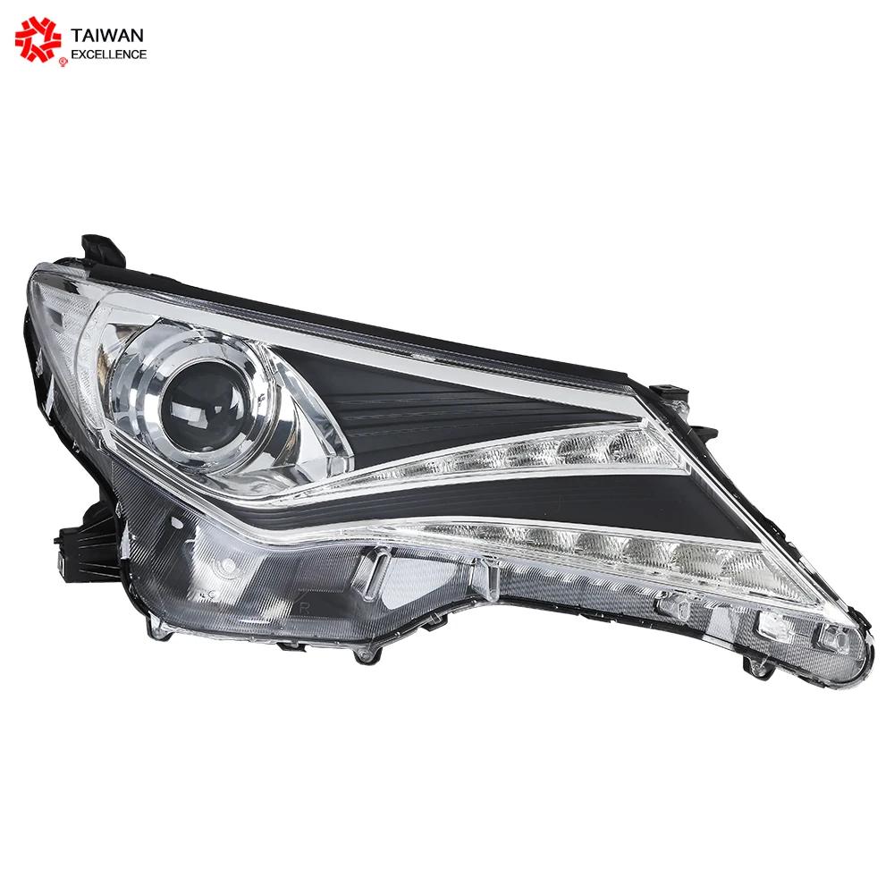 Depo – ensemble de phares adaptés à la Toyota RAV4, phares LED modifiés, lentille Laser, feux de jou