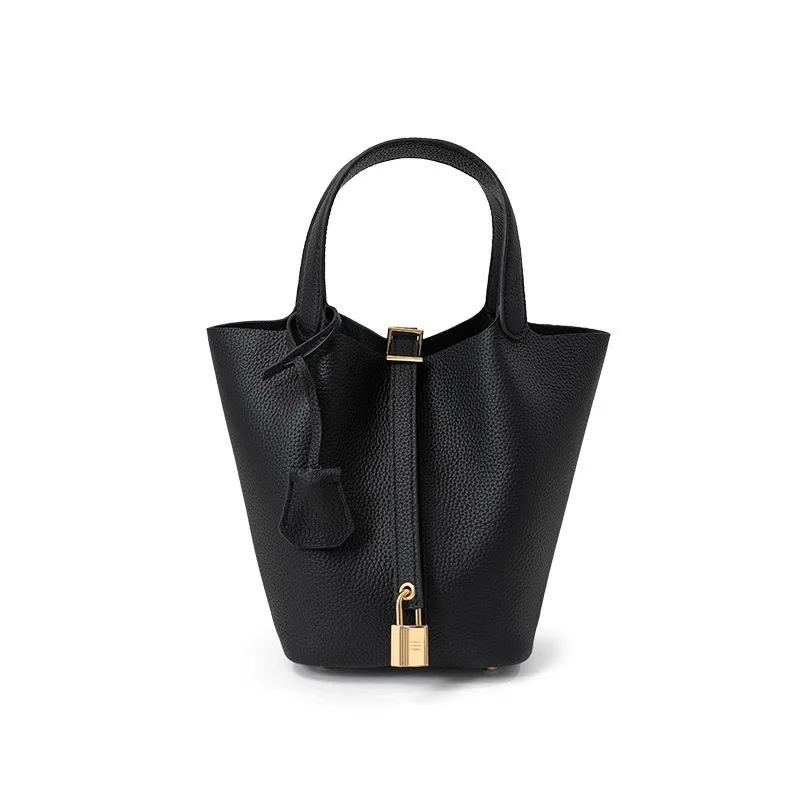 Sac seau, sac pour femme en cuir véritable, sac panier de marché, sac de maman, sac de mariée, sac à