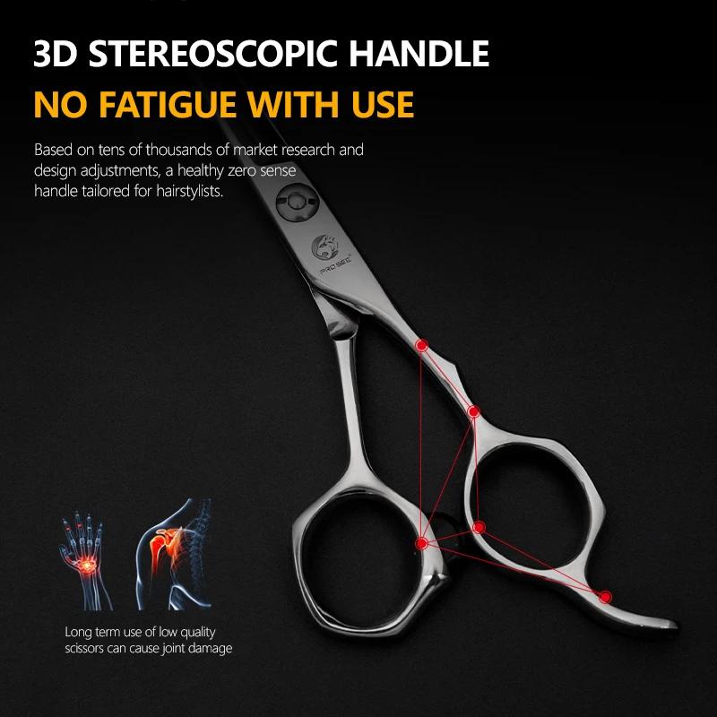 Ciseaux à cheveux professionnels en acier inoxydable VG10, ciseaux de soins capillaires pour main dr