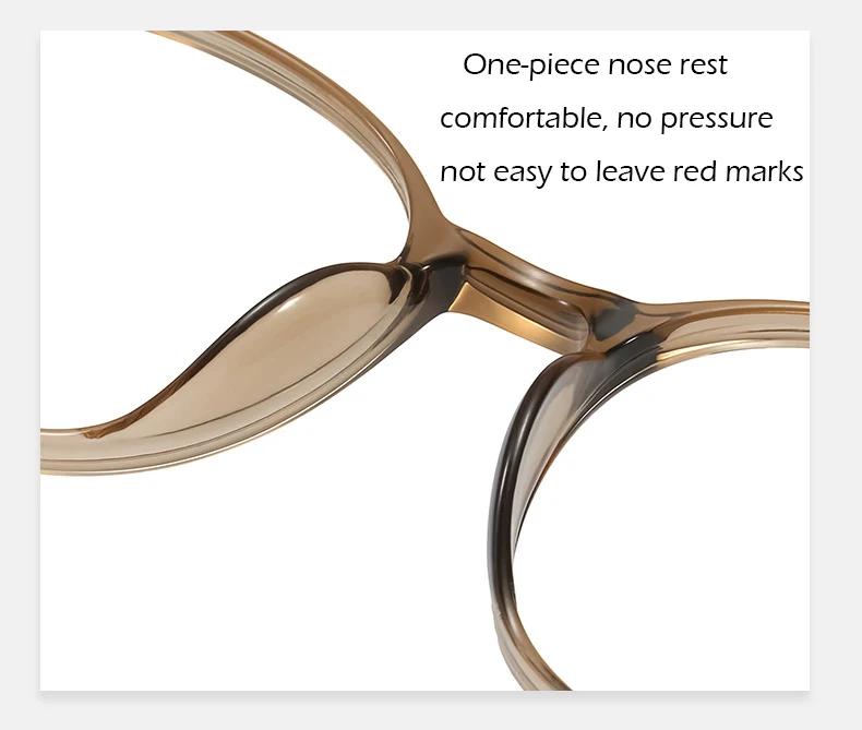 CAIDERONI classique cercle titane montures optiques Anti-lumière bleue lunettes de lecture femmes et