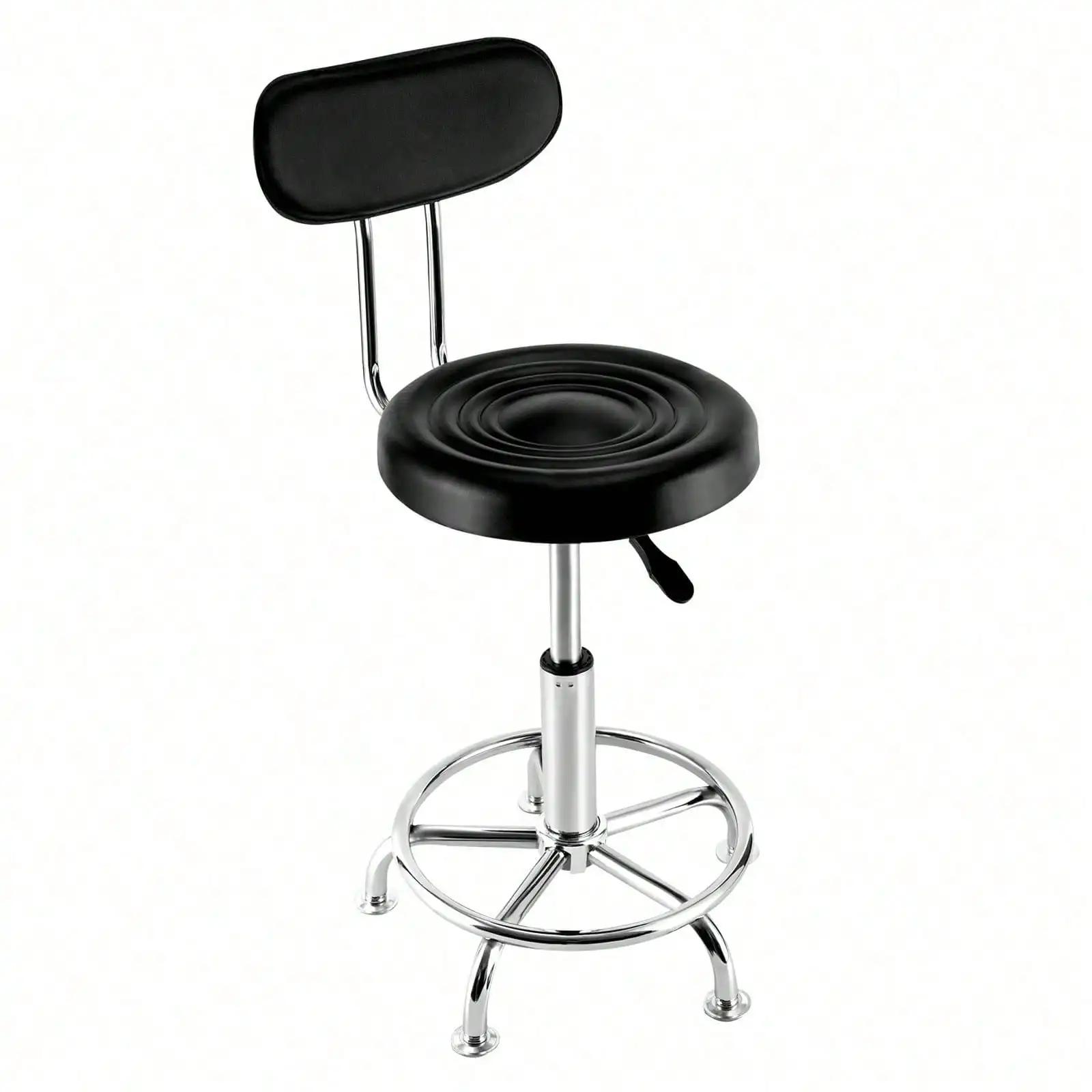 Tabouret d'atelier, banc, chaise hydraulique, Bar, Garage, avec dossier + repose-pieds, chaise pivot