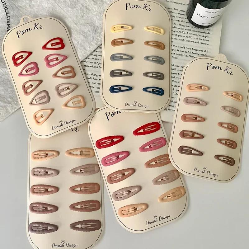 Pinces à cheveux étoiles colorées pour bébés filles, 10 pièces, pince à cheveux en métal à paillette