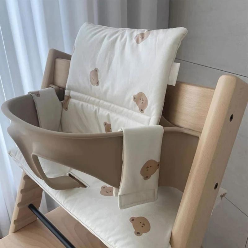 Coussin de chaise haute pour bébé, doux, lavable, siège quehigh, doublure en polymère, coussin de do