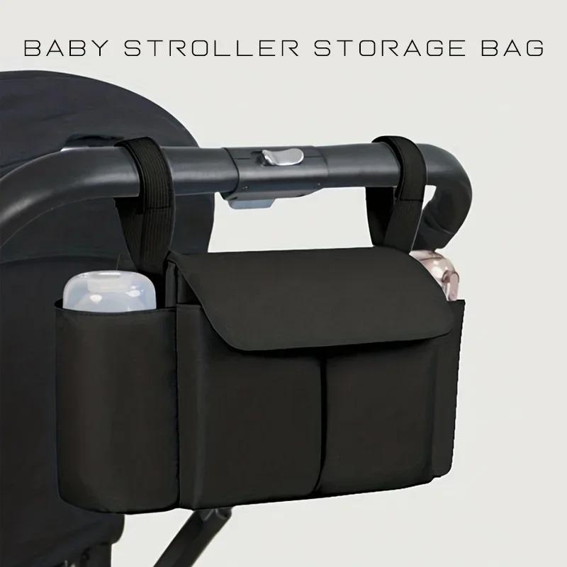 MUNISac de voyage grande capacité pour poussette - Porte-bouteille et sac à couches pratique