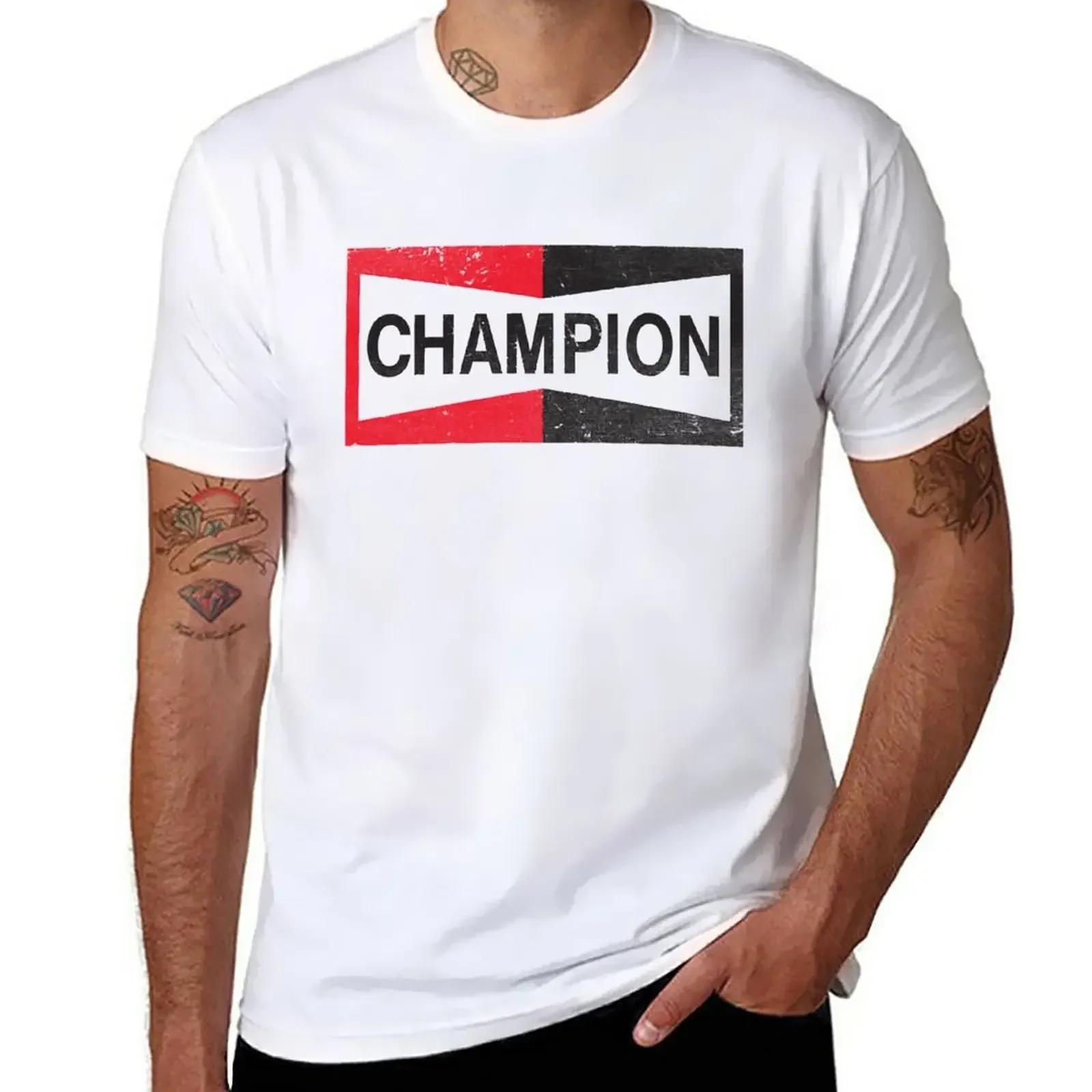 CHAMPION-T-Shirt Manches Courtes pour Homme, Slim Fit, Spark Plug, Retro DistMurcia, Emblem-Cl, Nouv