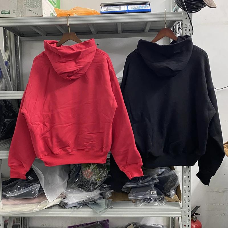 RapFabric Kanye West-Sweat à capuche double couche surdimensionné pour hommes et femmes, pulls décon