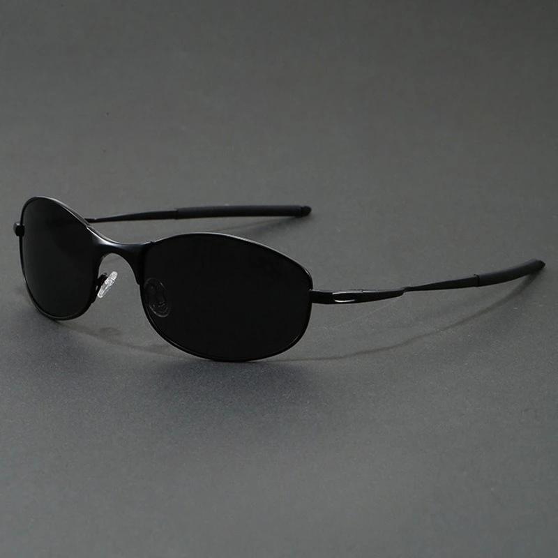 Lunettes de soleil polarisées pour hommes, Protection UV400, monture métallique Ultra légère, pour l