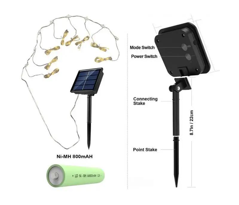 Parasol de Patio éclairé par LED solaire, parapluie suspendu en porte-à-faux avec 8 Modes de luminos