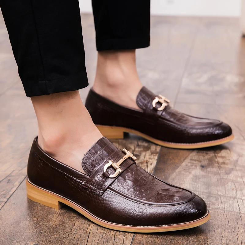 Tendance chaussures en cuir Social hommes fête de mariage bureau en cuir chaussures habillées pour h