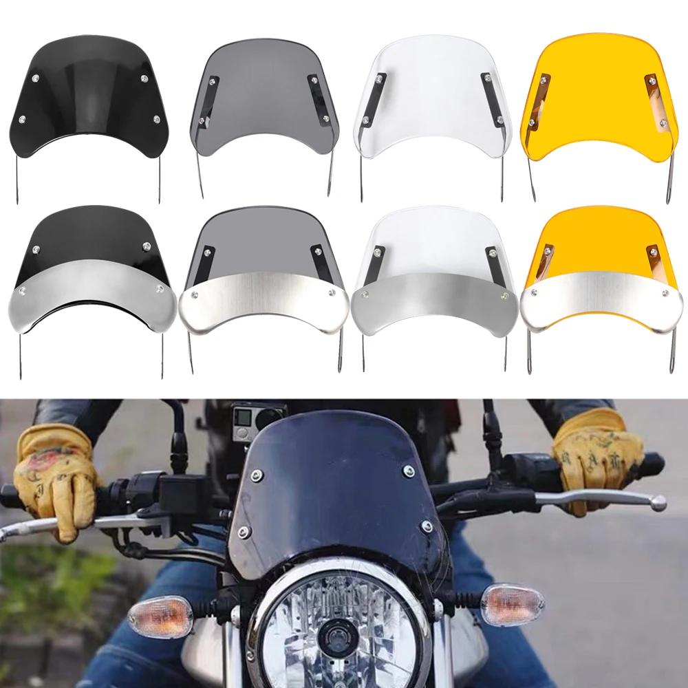 8 styles 6.5 "-9.45" pare-brise de phare de moto déflecteur de vent pare-brise universel pour Harley